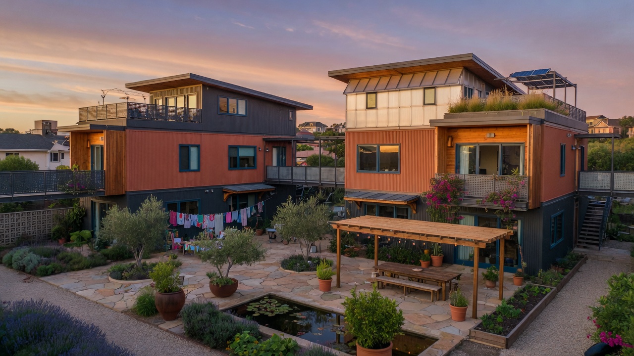 Linked Modules in Family Courtyards