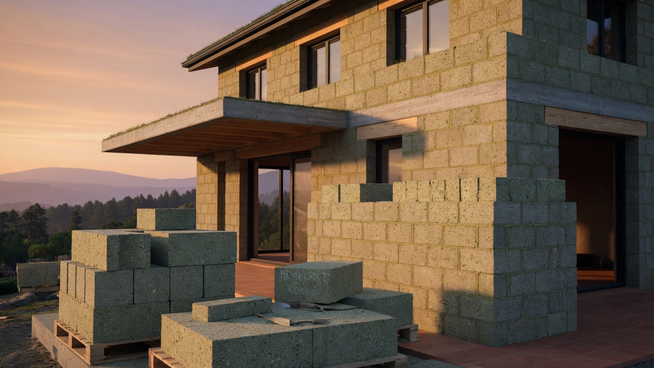 Hempcrete Blocks in the Measure of Rooms