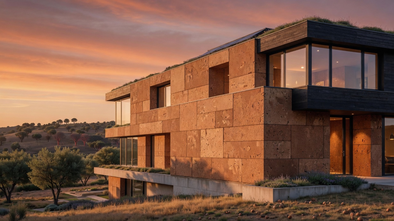 Cork Walls Hold the Day's Heat