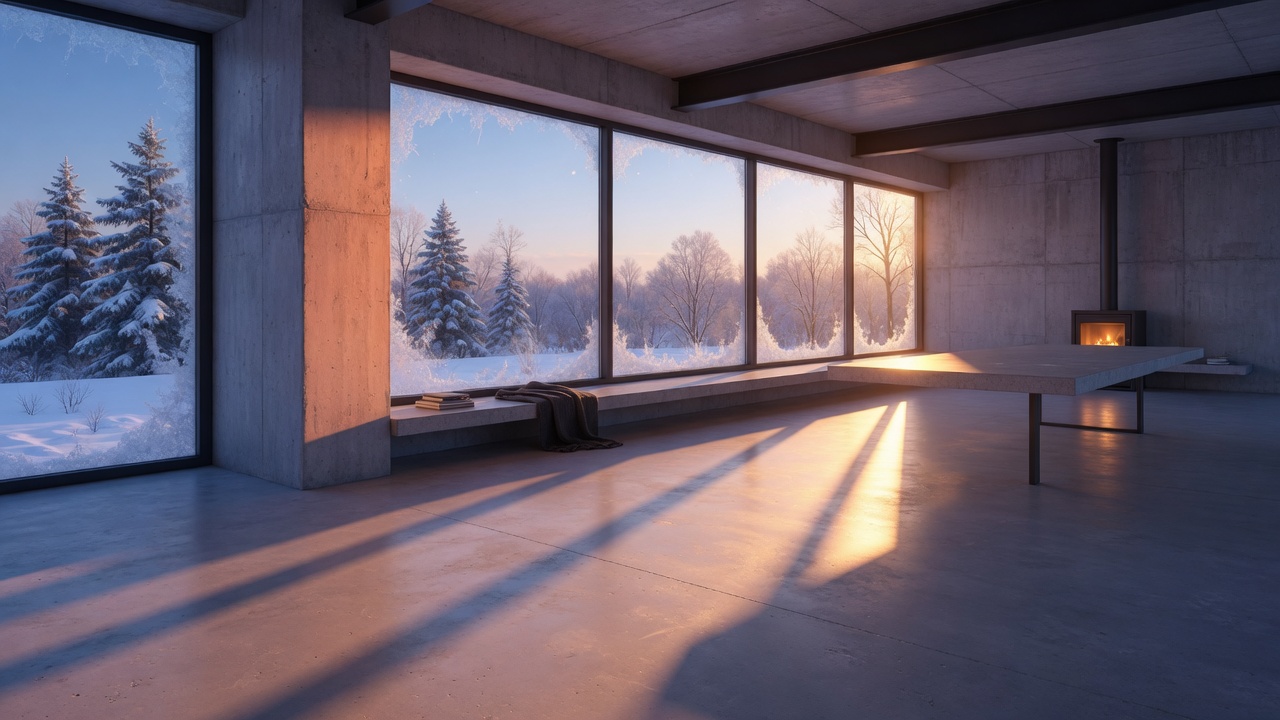 Winter Light on Concrete Floors