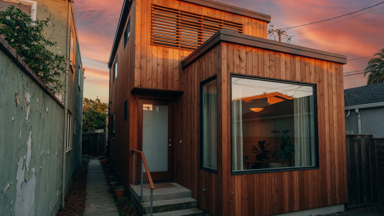 Alley Windows and Cedar Walls