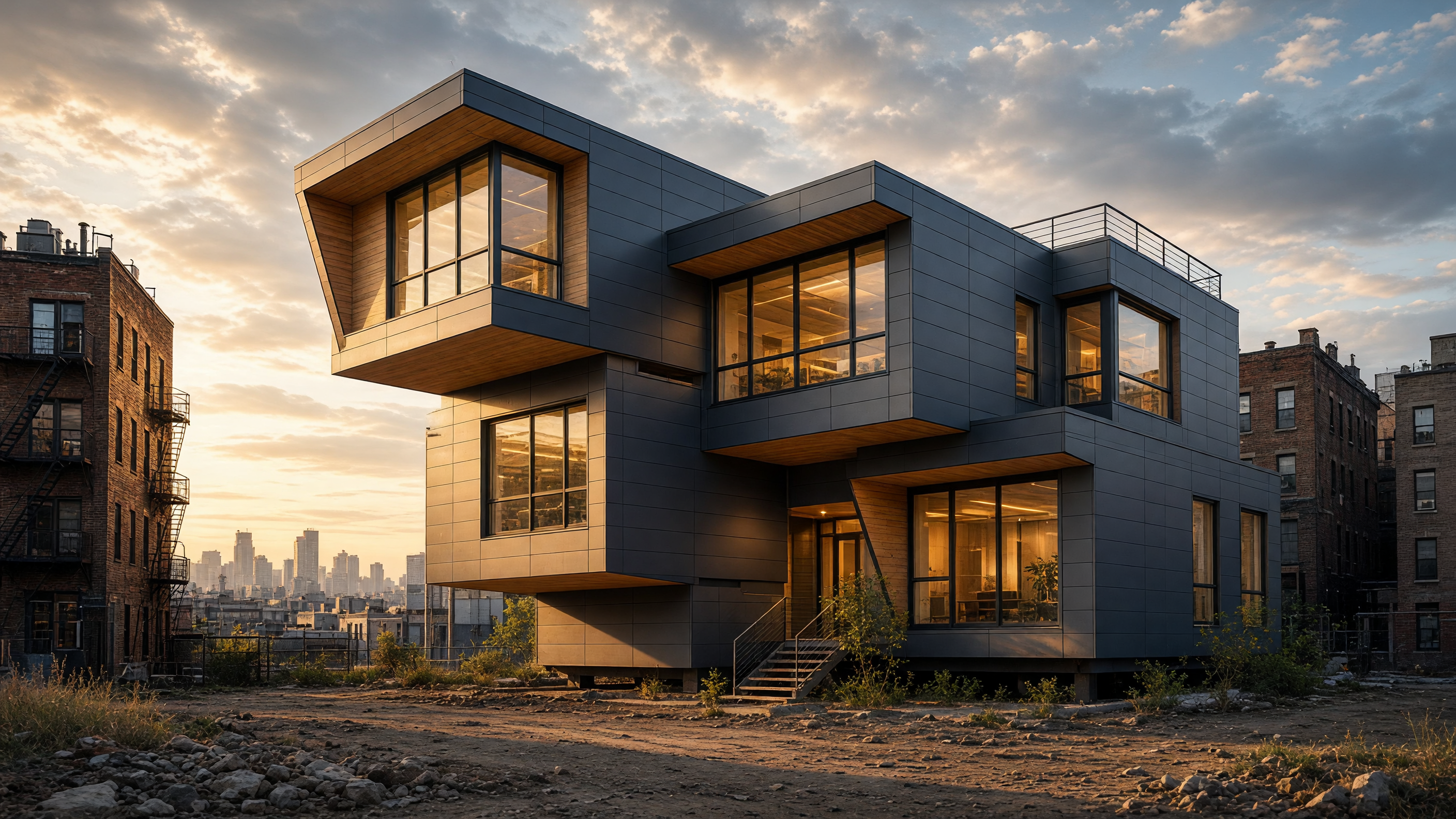 Rooms Turning Over a Vacant Lot